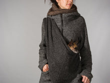 Load image into Gallery viewer, Pet sling wool mixed grey for dogs up to 11 lbs /dog sling/ travel carrier - Petgo Wholesale