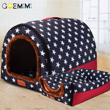 Load image into Gallery viewer, New Warm Dog House Comfortable Print Stars Kennel Mat For Pet Puppy Top Quality Foldable Cat Sleeping Bed cama para cachorro - Petgo Wholesale
