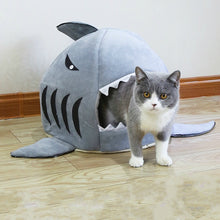 Load image into Gallery viewer, Shark Pet Bed Warm Pet Products Soft Cartoon House For Cat Washable Puppy Bed Winter Dog Cushion - Petgo Wholesale