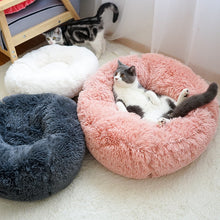 Load image into Gallery viewer, Soft Warm Round Pet Cat Bed Comfortable Pet Nest Dog Cat Washable Kennel Easy To Clean Dog Bed Warm House For Pet - Petgo Wholesale