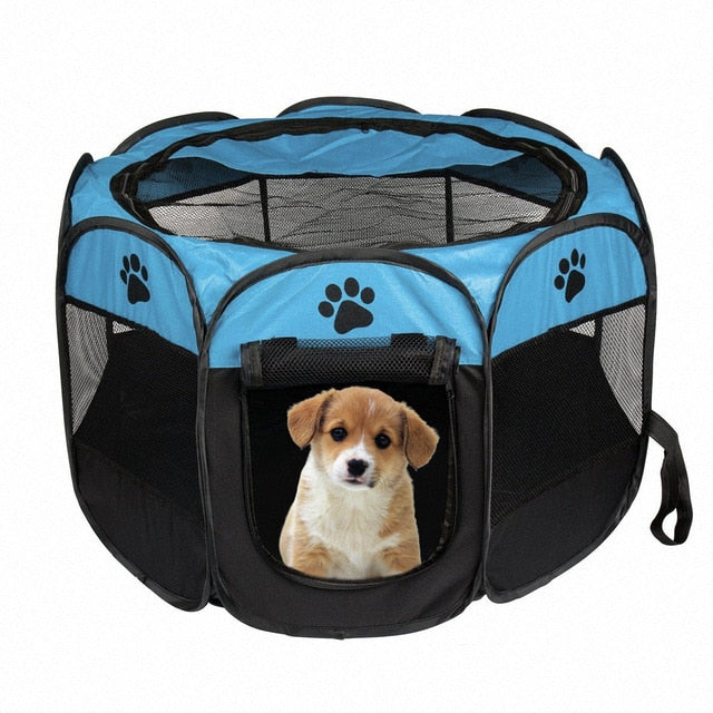 Octagon dog outlet cage