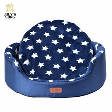 Load image into Gallery viewer, All Season Pet Dog Bed Detachable Puppy Cat House Star Paw Comfortable Pad Sofa Mat Coral Fleece Bed for Small Medium Large Dogs - Petgo Wholesale
