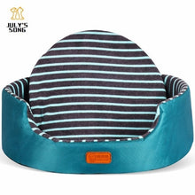 Load image into Gallery viewer, All Season Pet Dog Bed Detachable Puppy Cat House Star Paw Comfortable Pad Sofa Mat Coral Fleece Bed for Small Medium Large Dogs - Petgo Wholesale