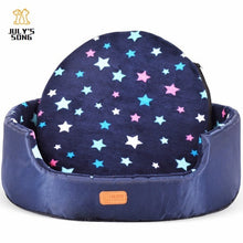 Load image into Gallery viewer, All Season Pet Dog Bed Detachable Puppy Cat House Star Paw Comfortable Pad Sofa Mat Coral Fleece Bed for Small Medium Large Dogs - Petgo Wholesale
