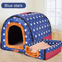 Load image into Gallery viewer, New Warm Dog House Comfortable Print Stars Kennel Mat For Pet Puppy Top Quality Foldable Cat Sleeping Bed cama para cachorro - Petgo Wholesale