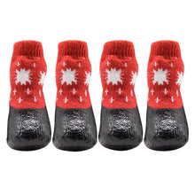 Load image into Gallery viewer, Cotton Rubber Pet Dog Shoes Waterproof Non-slip Outdoor Feet Cover Dog Rain Snow Boots Socks Footwear - Petgo Wholesale