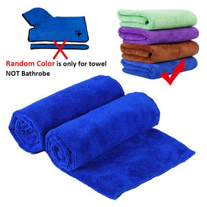 GLORIOUS KEK Dog Bathrobe XS-XL Pet Dog Bath Towel for Small Medium Large Dogs 400g Microfiber Super Absorbent Pet Drying Towel - Petgo Wholesale