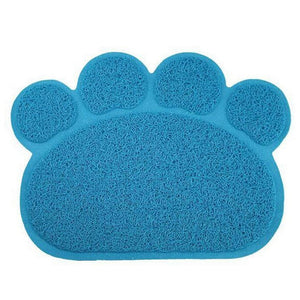 Cute Paw PVC Pet Dog Cat Feeding Mat Pad Pet Dish Bowl Food Water Feed Placemat Puppy Bed Blanket Table Mat Easy Wipe Cleaning - Petgo Wholesale