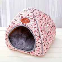 Load image into Gallery viewer, Small Pet Dog House Kennel Bed Mat Cat Blanket Pets Tent Unfolding To Be Thicken Winter Pet Beds Mattress Flannel Fabric Warm - Petgo Wholesale