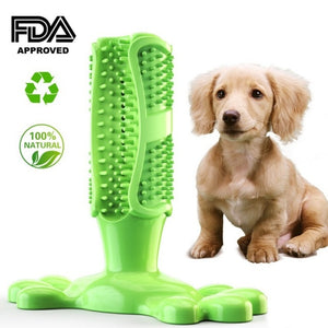 Dog Toothbrush Stick Pets Brushing Stick Dog Teeth Cleaning Chew Toy Teddy Teeth Silicone Perfect Care Products Cleaning Mouth - Petgo Wholesale