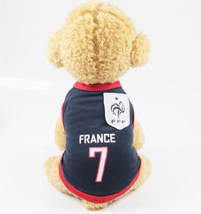 Summer Cool Cat Clothes Football Jersey Cotton Sport Pet Tshirt Clothing For Cats Kitty Vest Costume Xs-xxl - Petgo Wholesale