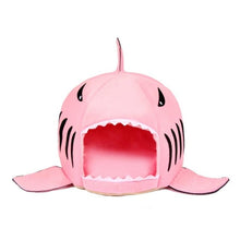 Load image into Gallery viewer, Shark Pet Bed Warm Pet Products Soft Cartoon House For Cat Washable Puppy Bed Winter Dog Cushion - Petgo Wholesale
