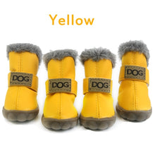 Load image into Gallery viewer, Winter Pet Dog Shoes Warm Snow Boots Waterproof Fur 4Pcs/Set Small Dogs Cotton Non Slip XS For ChiHuaHua Pug Pet Product PETASIA - Petgo Wholesale