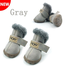 Load image into Gallery viewer, Winter Pet Dog Shoes Warm Snow Boots Waterproof Fur 4Pcs/Set Small Dogs Cotton Non Slip XS For ChiHuaHua Pug Pet Product PETASIA - Petgo Wholesale