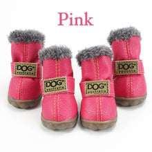Load image into Gallery viewer, Winter Pet Dog Shoes Warm Snow Boots Waterproof Fur 4Pcs/Set Small Dogs Cotton Non Slip XS For ChiHuaHua Pug Pet Product PETASIA - Petgo Wholesale