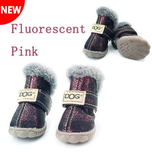 Load image into Gallery viewer, Winter Pet Dog Shoes Warm Snow Boots Waterproof Fur 4Pcs/Set Small Dogs Cotton Non Slip XS For ChiHuaHua Pug Pet Product PETASIA - Petgo Wholesale