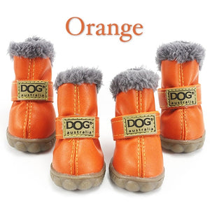 Winter Pet Dog Shoes Warm Snow Boots Waterproof Fur 4Pcs/Set Small Dogs Cotton Non Slip XS For ChiHuaHua Pug Pet Product PETASIA - Petgo Wholesale