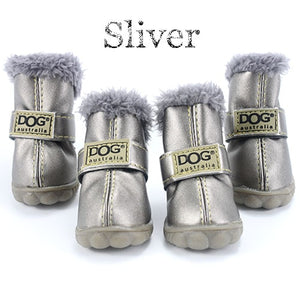 Winter Pet Dog Shoes Warm Snow Boots Waterproof Fur 4Pcs/Set Small Dogs Cotton Non Slip XS For ChiHuaHua Pug Pet Product PETASIA - Petgo Wholesale