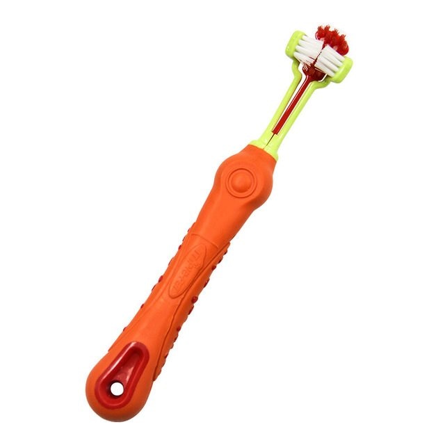 1 Pcs Pet Dog Toothbrush Multi-angle Cleaning Tooth Bad Breath Tartar Teeth Care Tool Brush for Dog Cat Protection Health Suppli - Petgo Wholesale