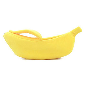 Banana Shaped Cat Bed House Warm Cozy Puppy Cushion Kennel Portable Soft Pet Sofa Cute Sleeping Bag Funny Basket for Cats & Dogs - Petgo Wholesale