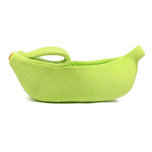 Banana Shaped Cat Bed House Warm Cozy Puppy Cushion Kennel Portable Soft Pet Sofa Cute Sleeping Bag Funny Basket for Cats & Dogs - Petgo Wholesale