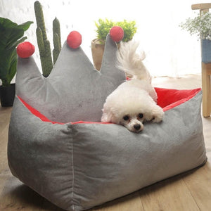 Removable pet bed comfortable dog sofa cat litter easy to clean dog house kennel princess pet sleeping pad puppy Teddy basket - Petgo Wholesale