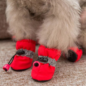Pet Dog Reflective Dog Shoes Socks Winter Dog Boots Footwear Rain Wear Non-Slip Anti Skid Pet Shoes for Dogs Pitbull - Petgo Wholesale