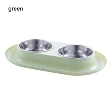 Load image into Gallery viewer, Non-Slip Dog Bowl 2 In 1 PP Stainless Steel Automatic Water Dispenser Feeder Pet Dog Cat Drinker Cute Pet Food Container Hot
