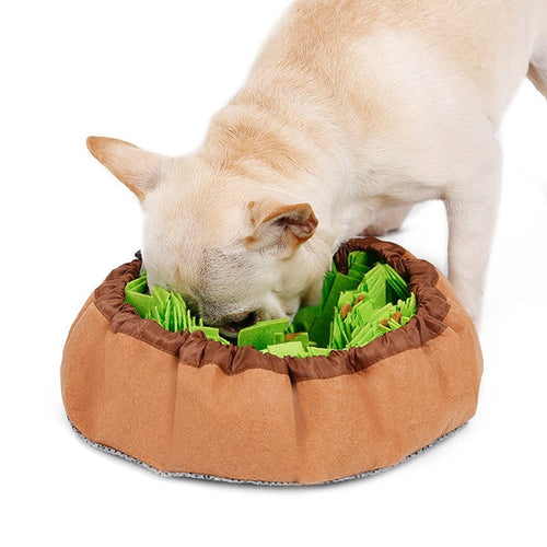 Pet Felt Cloth Leak Food Anti Choking Bowl Mat Dogs Cats Snuffle Bowl Mat Costing Energy Slowing Feeding Intelligence Mat - Petgo Wholesale