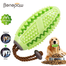 Load image into Gallery viewer, Benepaw Interactive Dog Toys Toothbrush IQ Treat Dispensing Ball Rope Safe Teeth Cleaning Pet Chew Toy Puppy Play Game Training