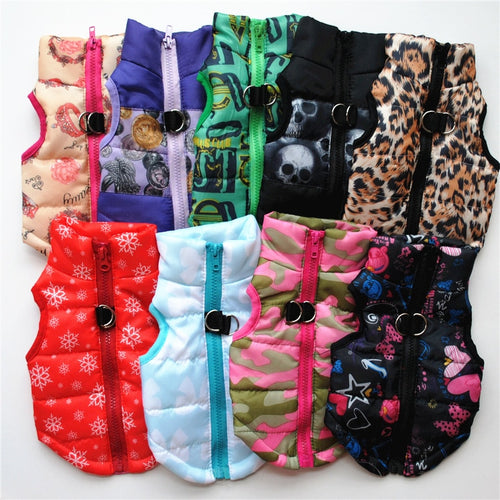 Pet Dog Cat Jacket Coat Kitten Cat Vest Winter Cotton-Padded Jacket Fashion Puppy Coat Clothes for Siamese Bulldog Pup Costume - Petgo Wholesale