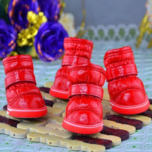 Load image into Gallery viewer, Pets Winter Snow Dog Boots Casual Dog Shoes Pet Slip-resistant Waterproof Shoes Teddy Dog Shoes 4 Pcs/Sets - Petgo Wholesale