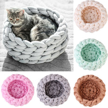 Load image into Gallery viewer, Knitting Cotton Large Pet Dogs Cats Bed Soft Warm Kennel Mat Puppy Cushion House - Petgo Wholesale