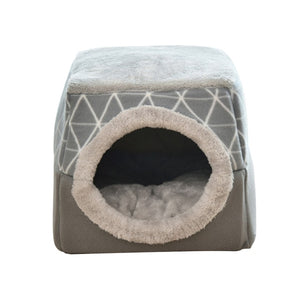 Winter Cat Bed House Kennel Nest Pet Nest Litter Closed Warm Dog Kennel Sofa House Cushion Cat Pet Products Christmas Gifts - Petgo Wholesale