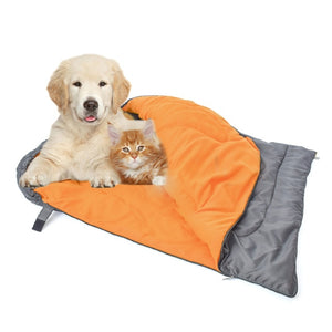 Dog Sleeping Bag Soft Fleece Winter Warm Pet Sleeping beds Polar Fleece Material Puppy Sofa Cushion Cat House Kennel Waterproof - Petgo Wholesale