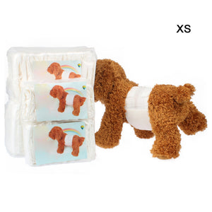12pcs Pet Dog Disposable Diapers Super Absorbent Diapers Male Dog Sanitary Pants Pet Diaper Super Absorbent Dog Pee Pads - Petgo Wholesale
