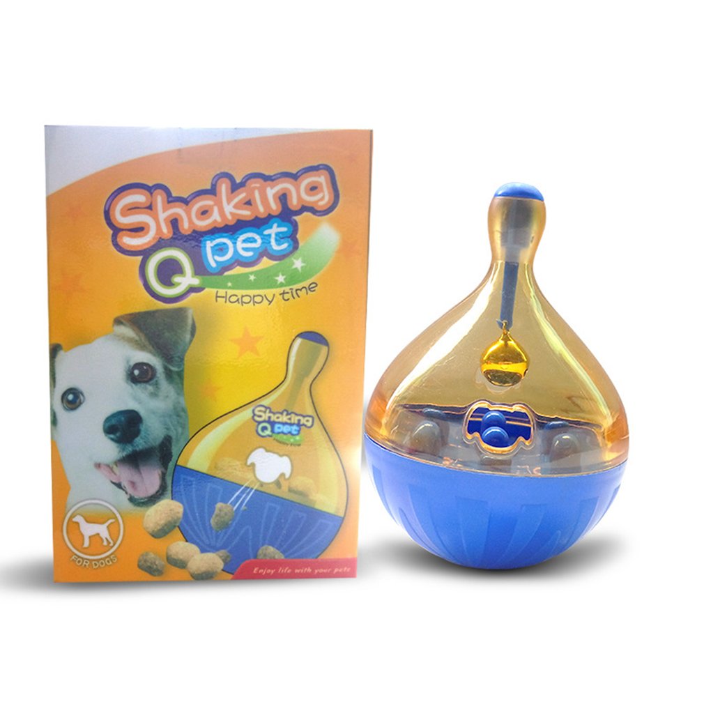 Dog Cat Pet Treat Ball Interactive Toys Tumbler Design Food Dispensing Tumbler Toy Increases IQ and Mental Stimulation Dropship