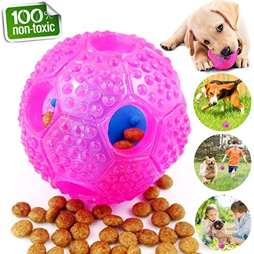 New Interactive Toys Dog Chew Toys Ball IQ Treat Boredom Food Dispensing Cleans Teeth Dog Balls Wolf  Small Medium Dog Supplies
