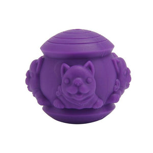 Dog Food Dispensing Ball Interactive IQ Treat Chew Ball Silicone Bouncy Balls Teeth Cleaning Hot Sale