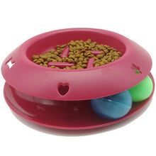Load image into Gallery viewer, Slow Feeder Pet Bowl Fun Interactive Scratcher Cat Dog Bowl Tower Of Track IQ Treat Ball Toy Stop Bloat Slow Food Bowl Feed Bowl