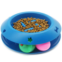Load image into Gallery viewer, Slow Feeder Pet Bowl Fun Interactive Scratcher Cat Dog Bowl Tower Of Track IQ Treat Ball Toy Stop Bloat Slow Food Bowl Feed Bowl
