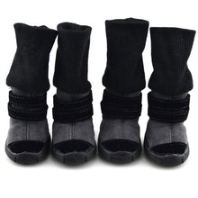 Load image into Gallery viewer, Pet Winter Winter Animal Shoes Anti-Slip Leather Soft Cashmere Waterproof Warm Boots Chill Trend - Petgo Wholesale