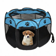 Load image into Gallery viewer, Portable Folding Pet tent Dog House Cage Dog Cat Tent Playpen Puppy Kennel Easy Operation Octagon Fence - Petgo Wholesale