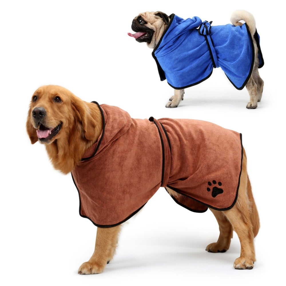 Pet Dogs And Cats Microfiber Bath Towel Ultra Absorbent Fast Drying Pets Towel