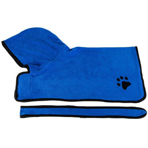 GLORIOUS KEK Dog Bathrobe XS-XL Pet Dog Bath Towel for Small Medium Large Dogs 400g Microfiber Super Absorbent Pet Drying Towel - Petgo Wholesale