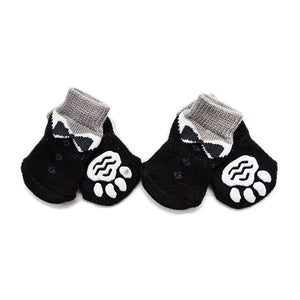 Winter Warm Pet Dog Cat Knitted Shoes Indoor Thick soft bottom Cotton Shoes for Small Dogs Cats Anti-Slip Pet Socks Pet Supplies - Petgo Wholesale