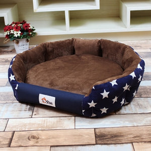 WCIC Stylish Warm Dog Bed 3 Sizes Soft Waterproof Mats for Small Medium Dog Autumn Winter Pet Beds Dog House Cat Bed Cama Perro - Petgo Wholesale