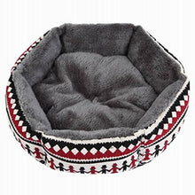 Load image into Gallery viewer, Hot Sale Printed Canvas Pet House For Small Dog Fashion Hexagon Dog Mat Soft Cotton Pet Dog Canine Deep Sleeping Bed - Petgo Wholesale