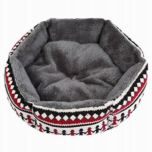 Hot Sale Printed Canvas Pet House For Small Dog Fashion Hexagon Dog Mat Soft Cotton Pet Dog Canine Deep Sleeping Bed - Petgo Wholesale