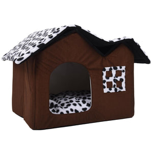 Hot Removable Dog Beds Double Pet House Brown Dog Room Cat Beds Dog Cushion Luxury Pet Products 55 x 40 x 42 cm - Petgo Wholesale